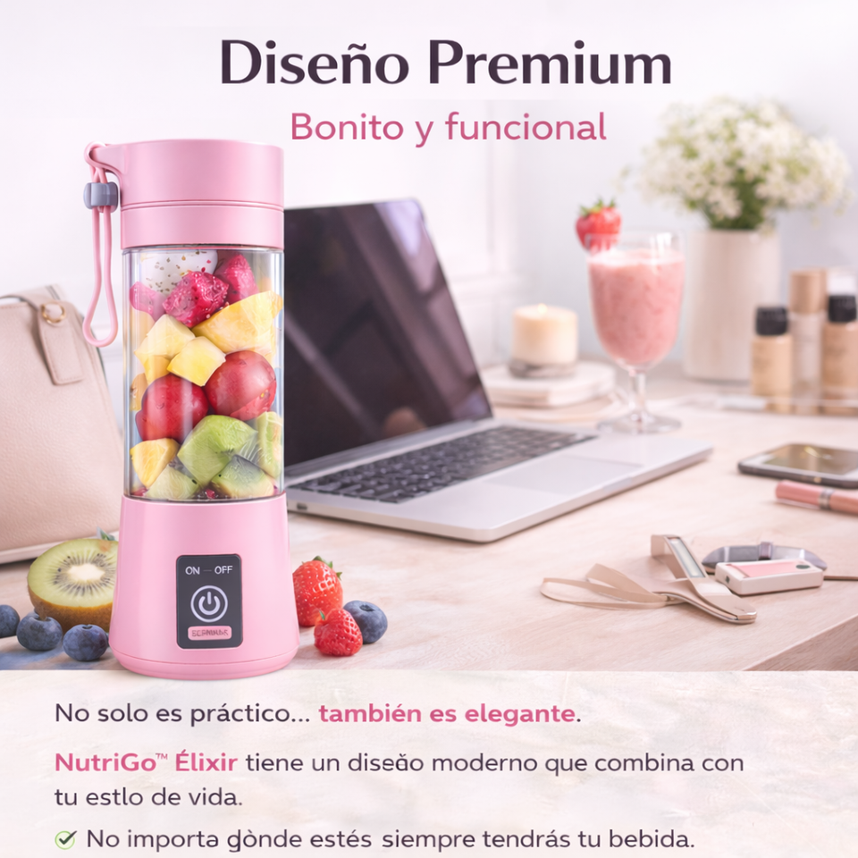 NutriGo™ Élixir- Mini licuadora portátil