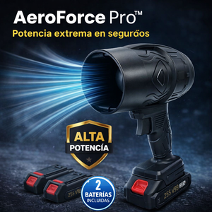 AeroForce Pro™- Soplador de aire portátil de alta potencia con 2 baterías
