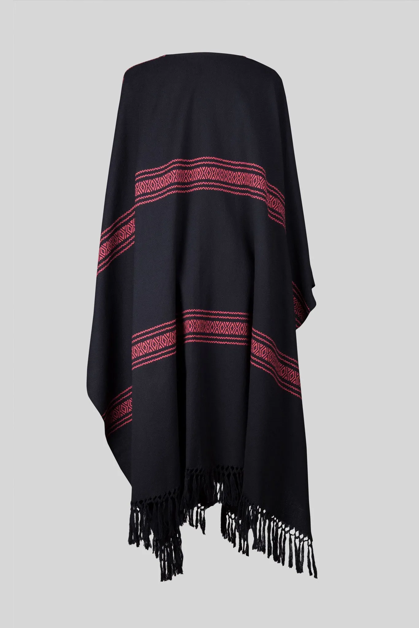 AUTUMN BLACK PONCHO