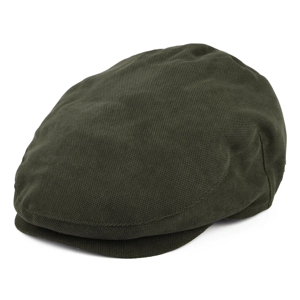 Barbour Hats Beaufort Waterproof Flat Cap With Earflaps - Dark Olive