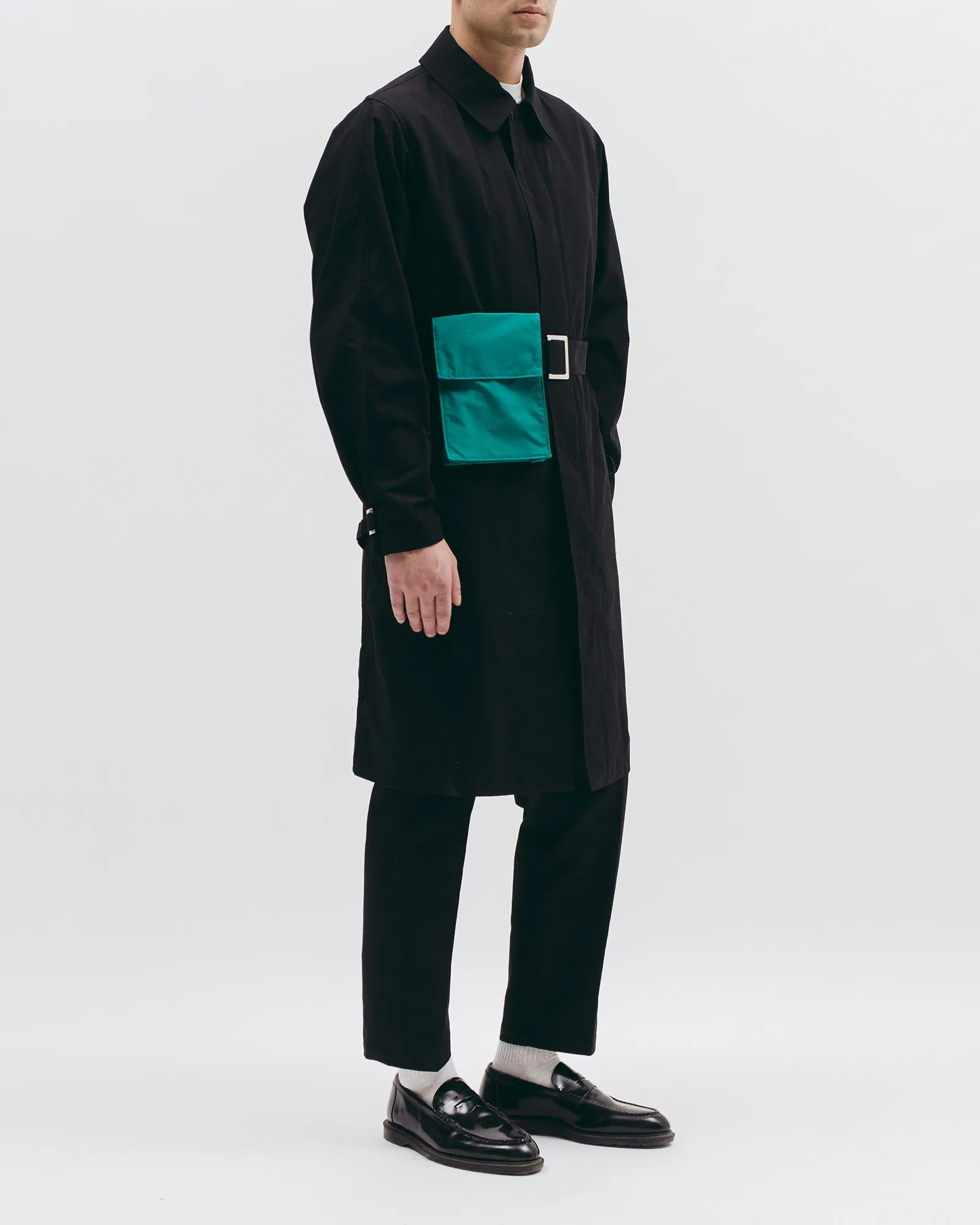 Belted Overcoat - Black