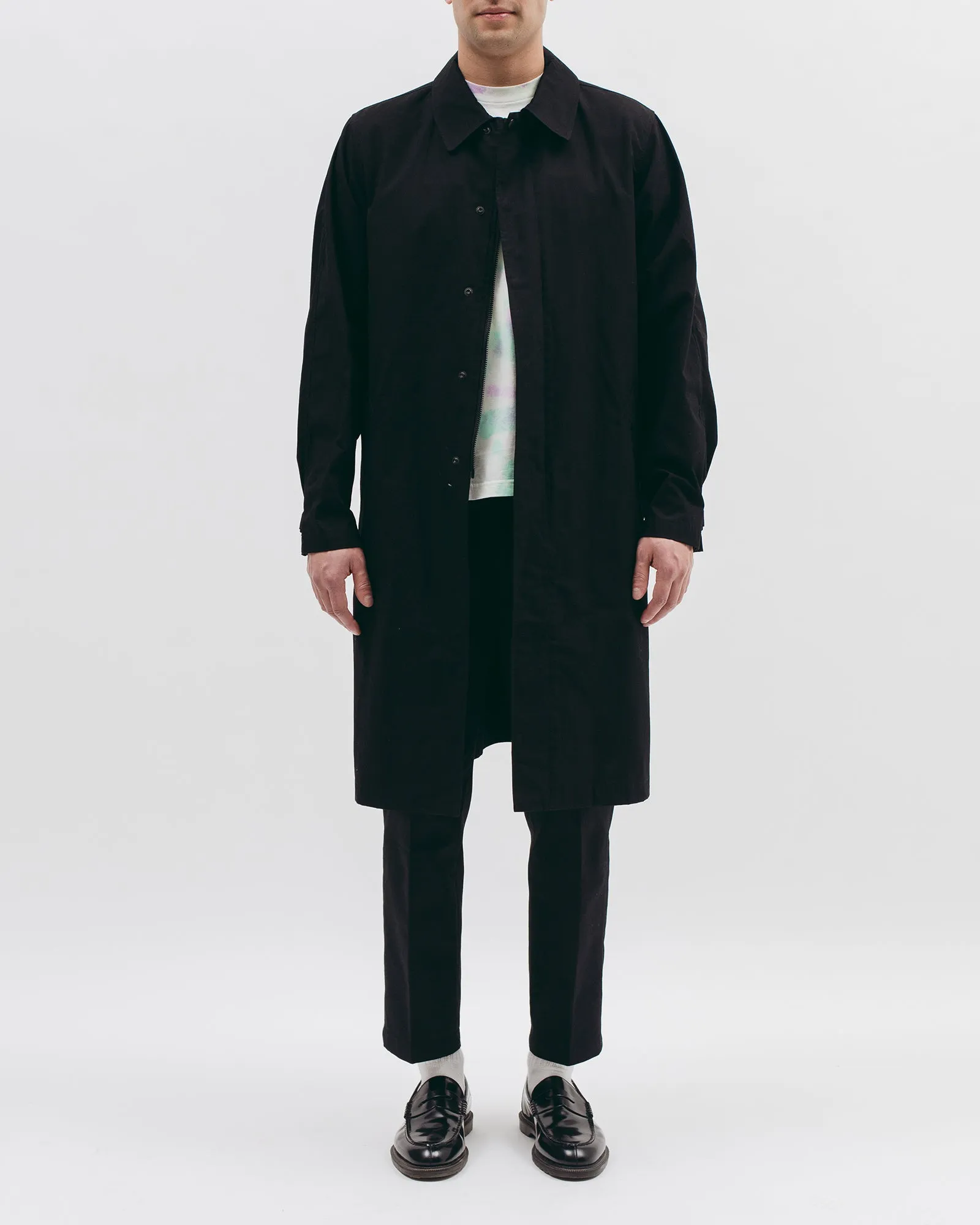 Belted Overcoat - Black