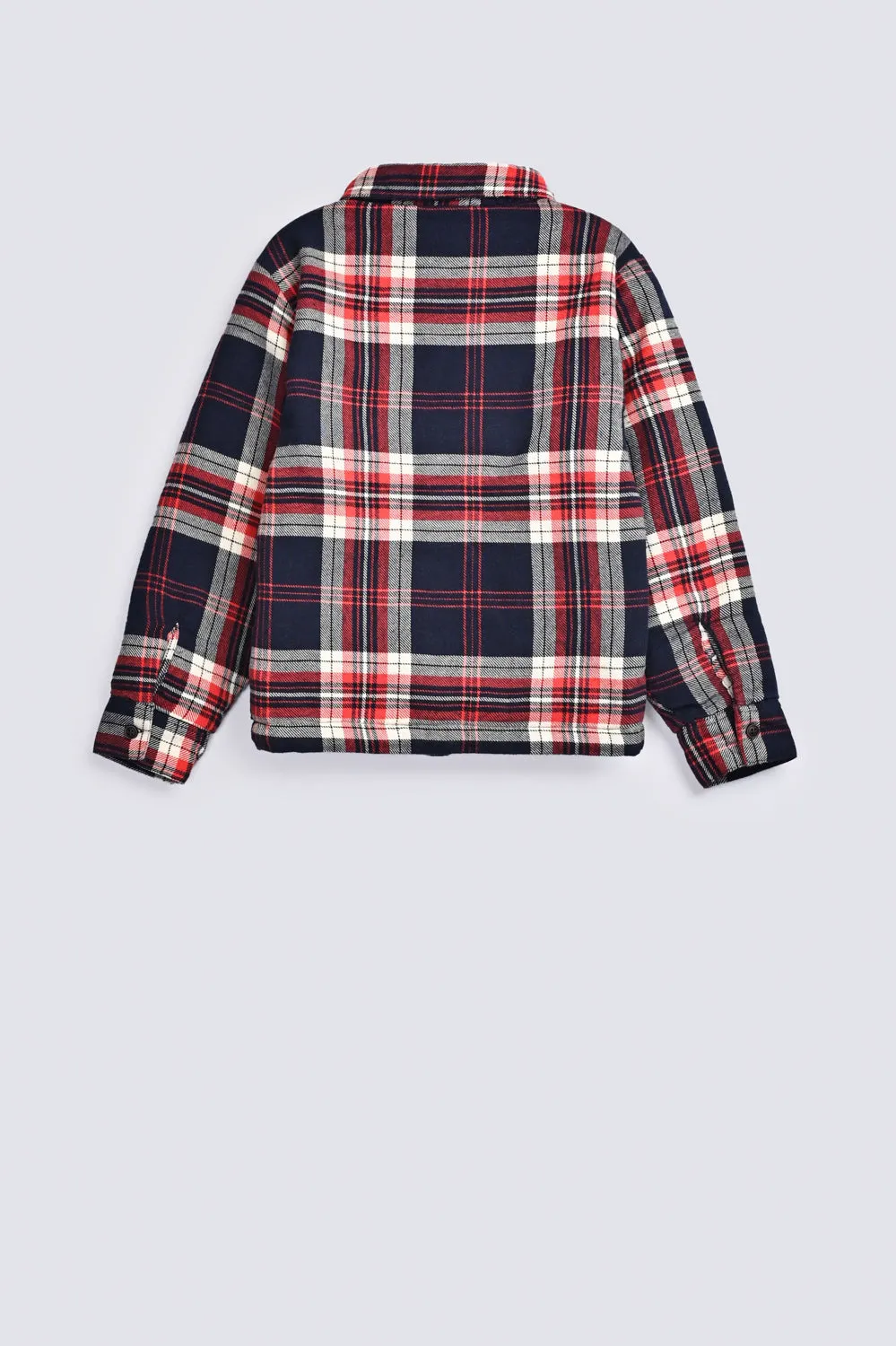 BOYS WARM CHECKERED SHACKET