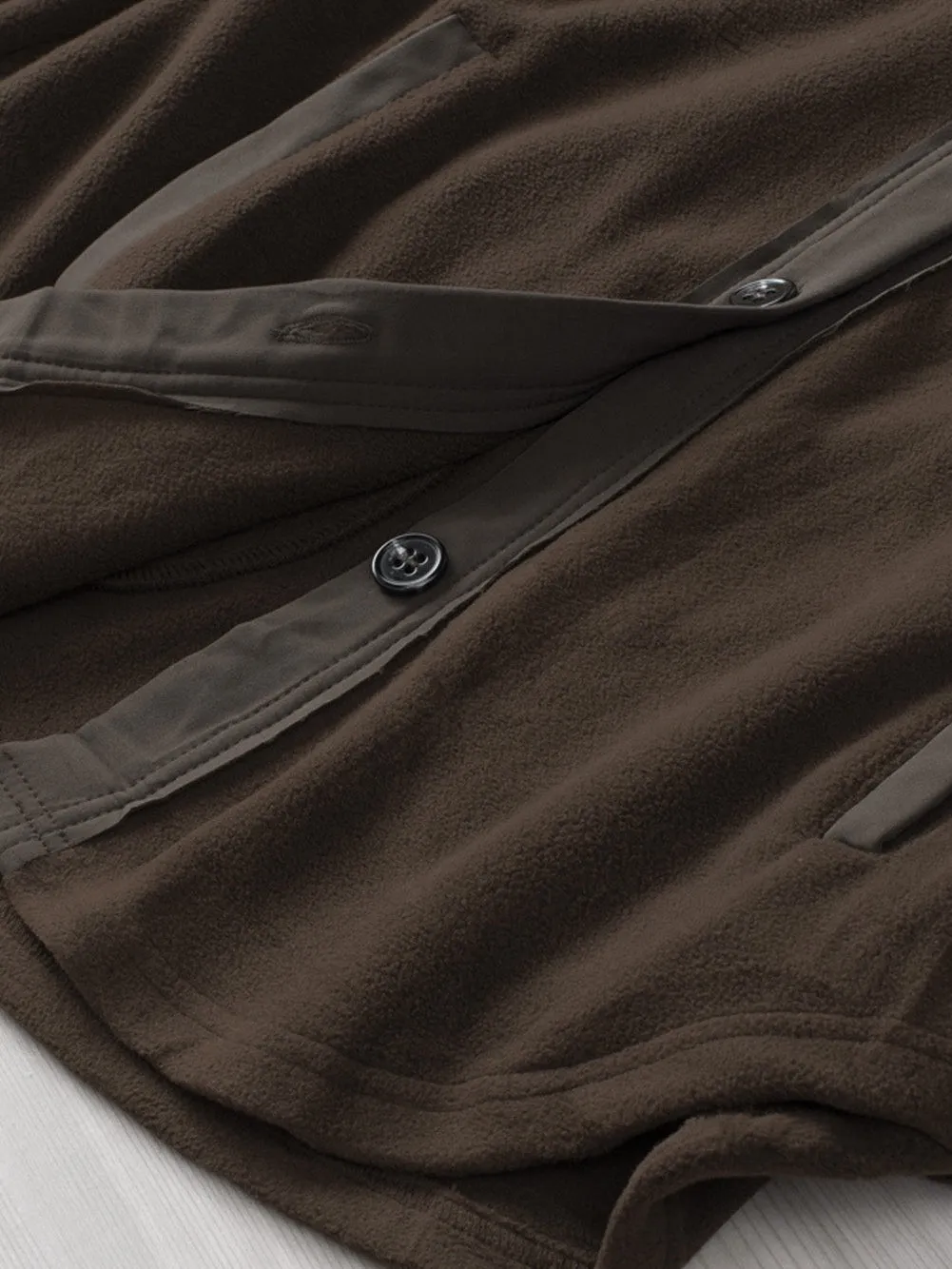 Brown Fleece Shacket