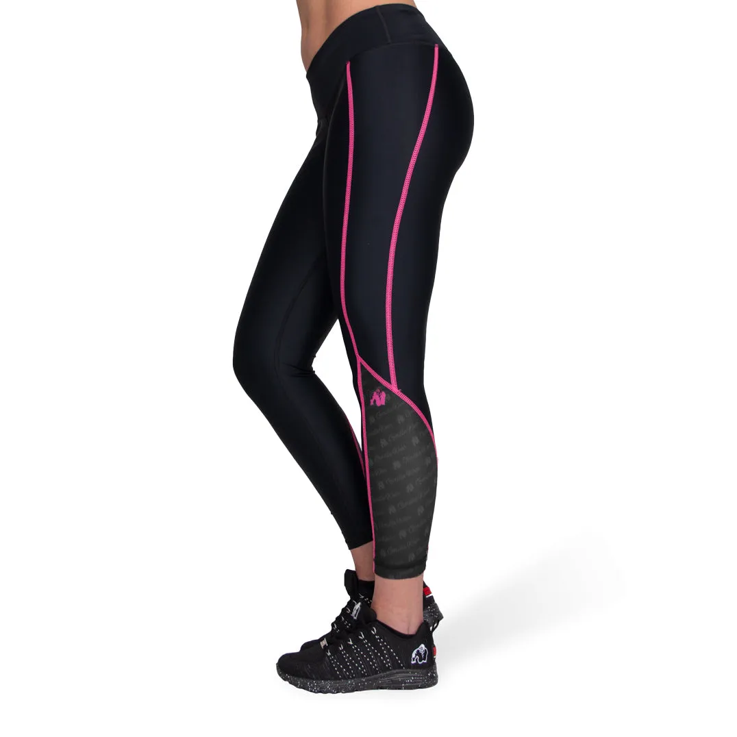 Carlin Compression Tight - Black/Pink