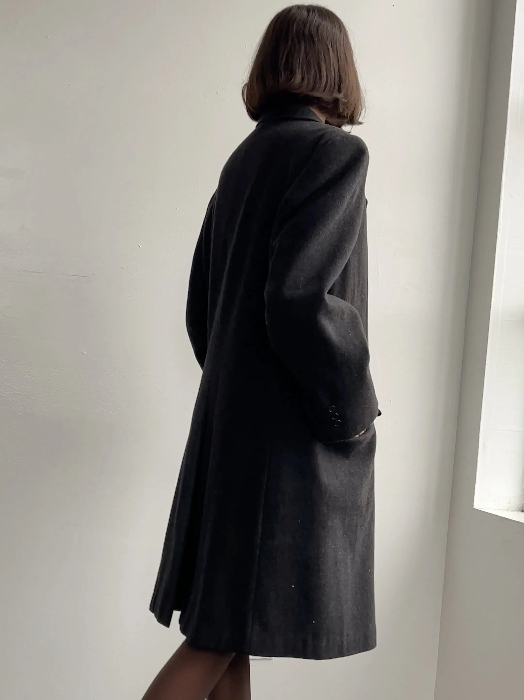 Charcoal 90's Maison Martin Margiela Replica Overcoat (M/L)