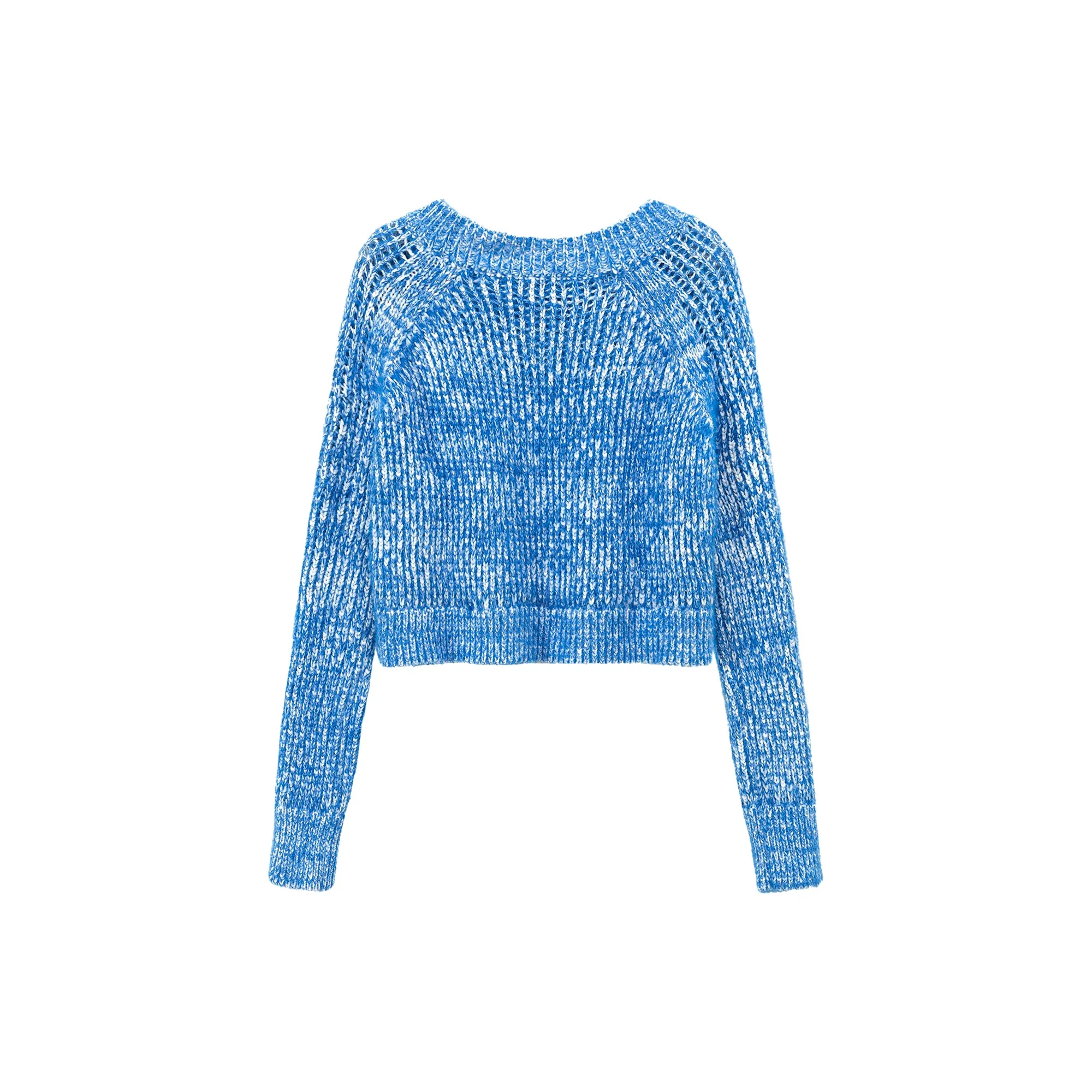 Color Crop Knit Sweater