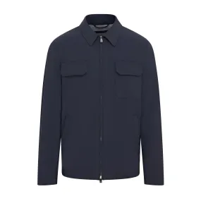 Corneliani Tech Touch Pocket Front Shacket (Navy)