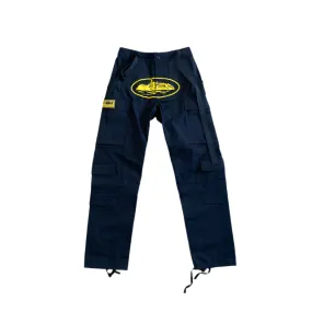 CORTEIZ ALCATRAZ GUERRILAZ CARGO PANTS BLACK/YELLOW