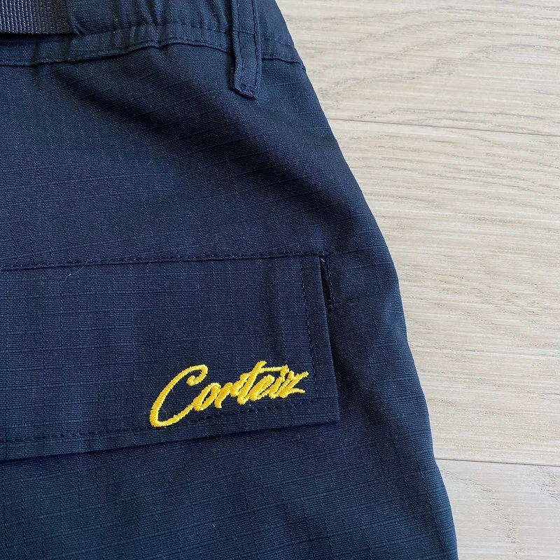 CORTEIZ ALCATRAZ GUERRILAZ CARGO PANTS BLACK/YELLOW