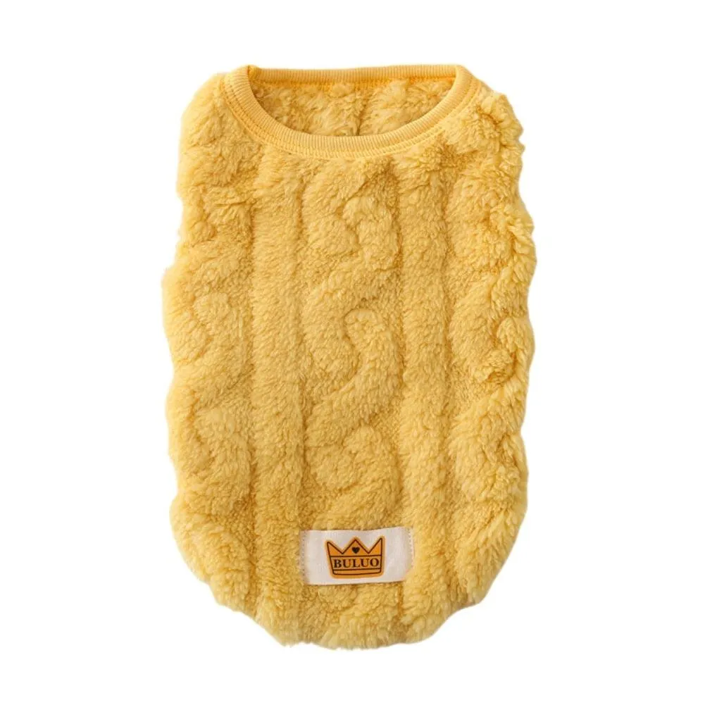 Cute Wavy Double-sided Fleece Pullover Pet Clothes