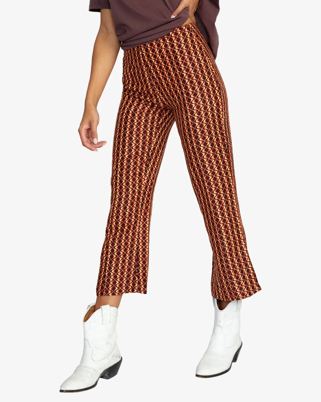 Drip High-Waisted Pants - Espresso