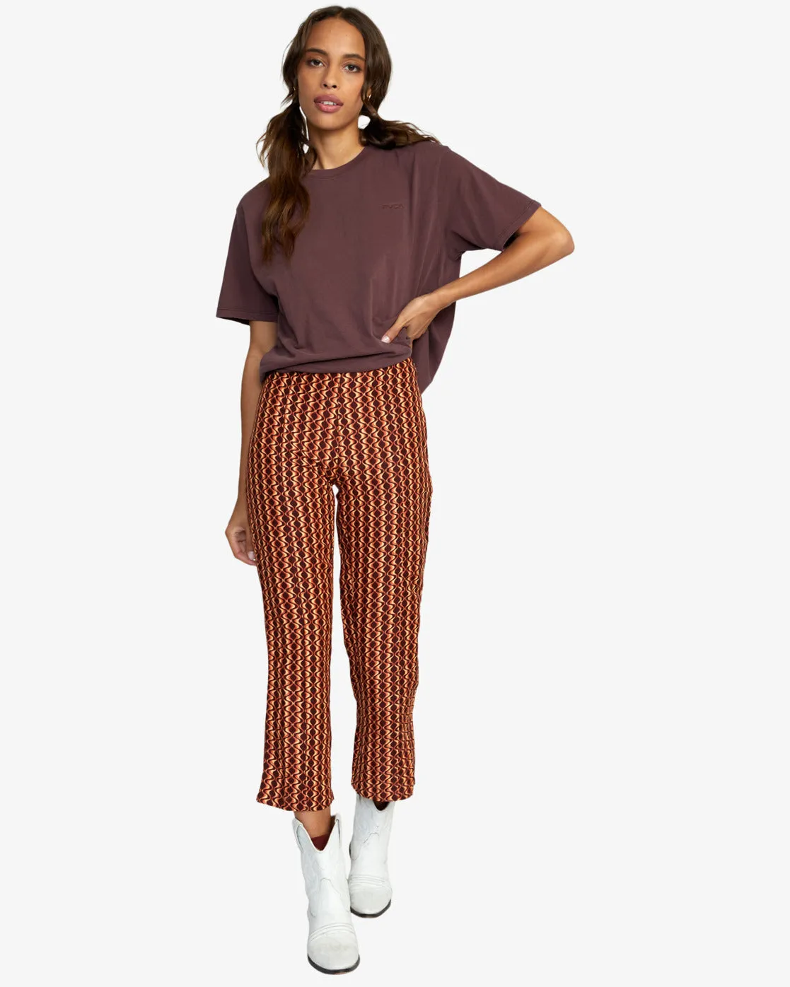 Drip High-Waisted Pants - Espresso