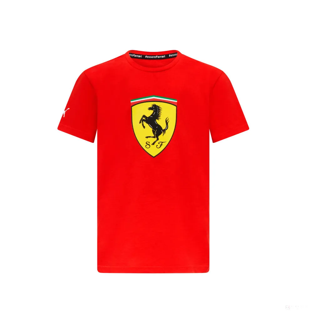 Ferrari Kids Large Shield Tee, Red