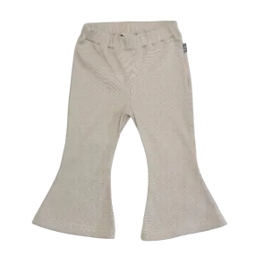 Flared Pants Rib Sand