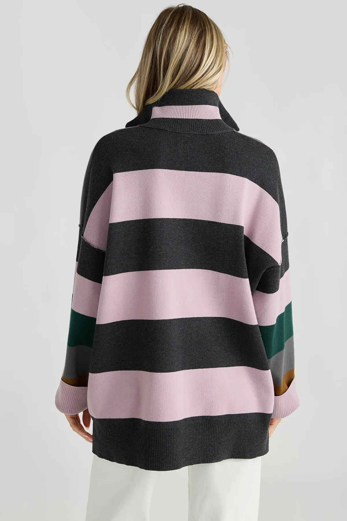 Free People Coastal Stripe Pullover