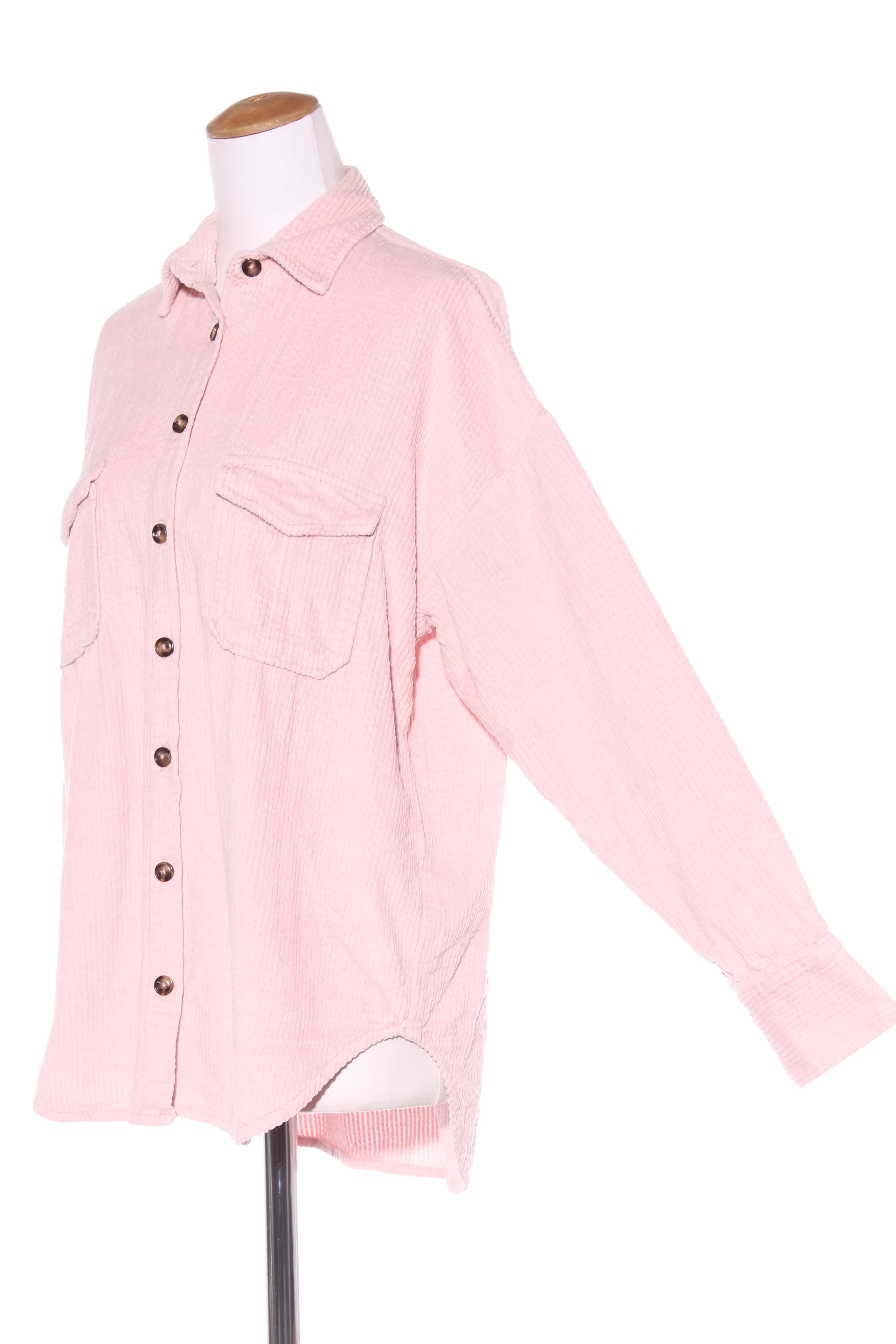 GLASSONS - Blush corduroy shacket! 10-14