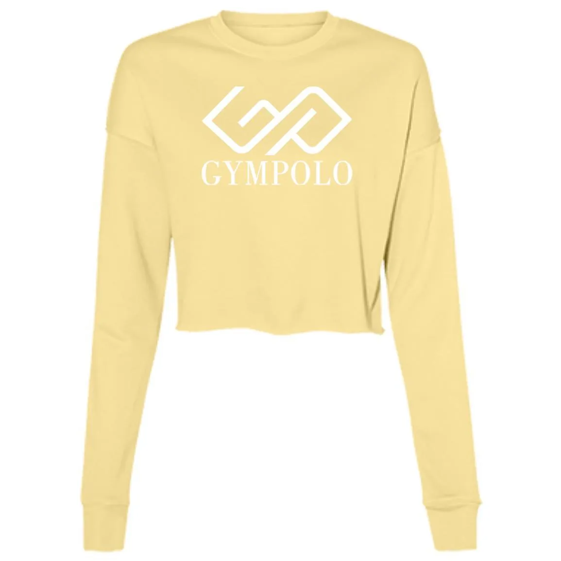 GYMPOLO-FINAL-LOGO-WHITE2 B7503 Ladies' Cropped Fleece Crew