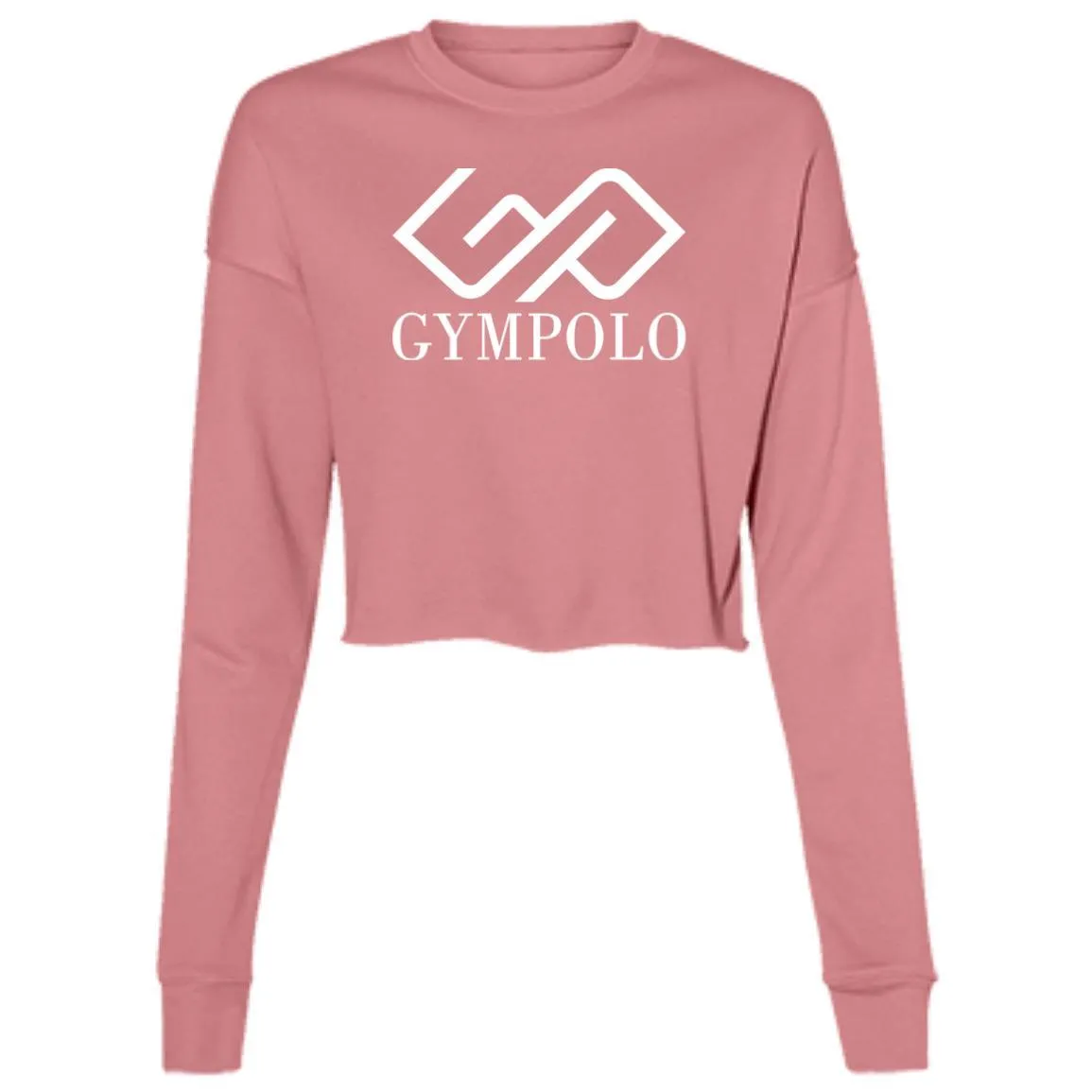 GYMPOLO-FINAL-LOGO-WHITE2 B7503 Ladies' Cropped Fleece Crew