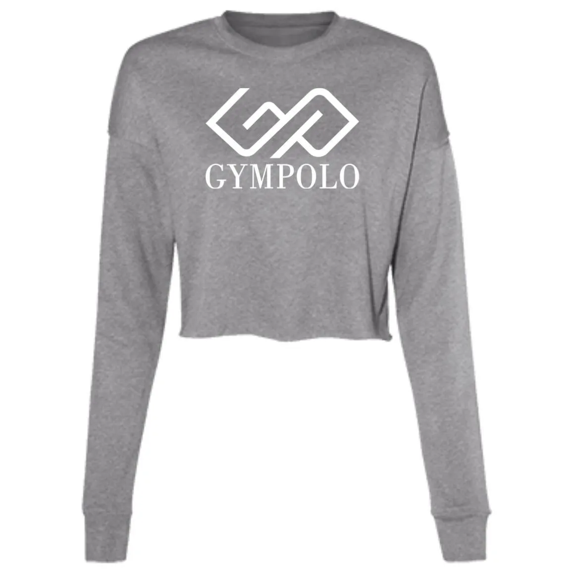 GYMPOLO-FINAL-LOGO-WHITE2 B7503 Ladies' Cropped Fleece Crew