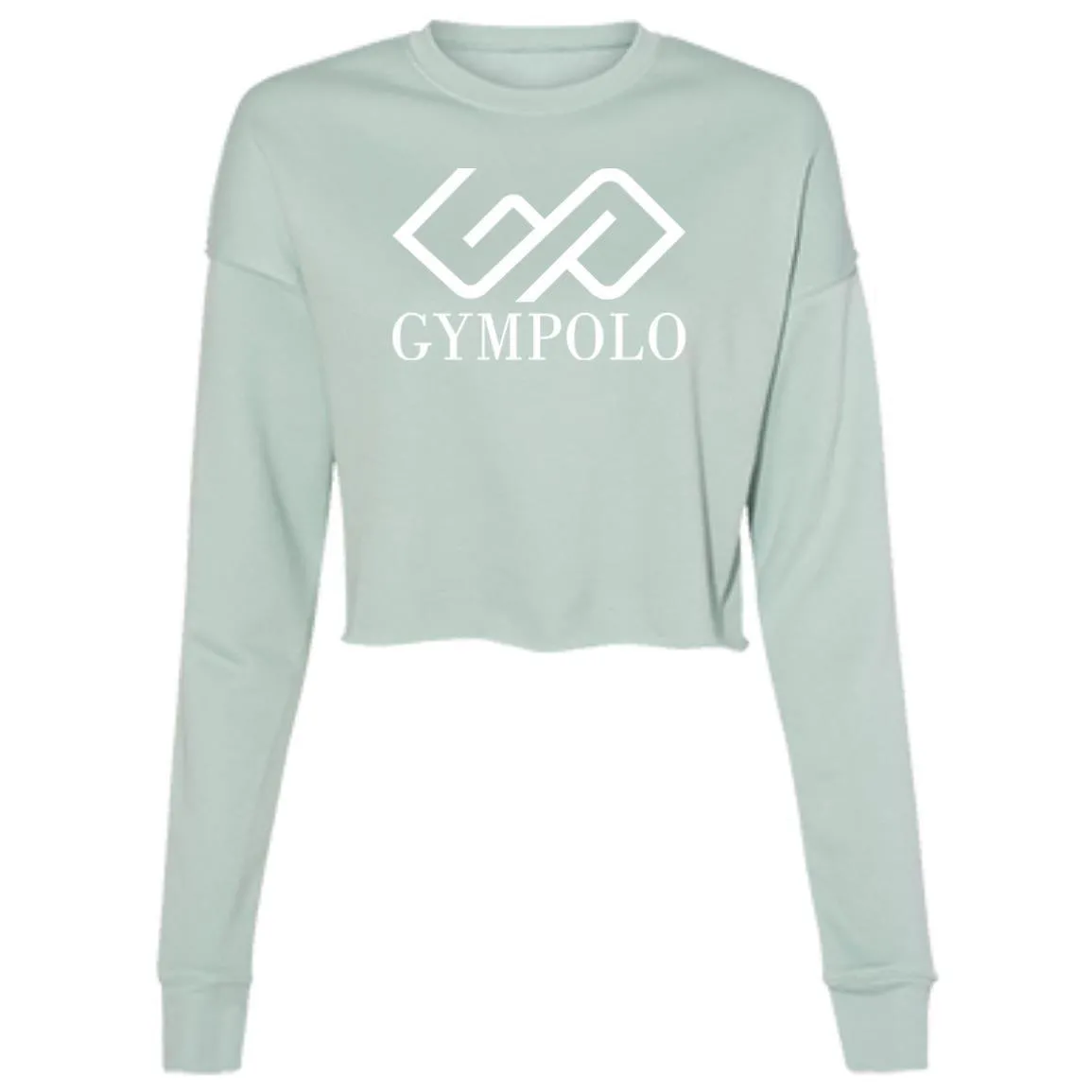 GYMPOLO-FINAL-LOGO-WHITE2 B7503 Ladies' Cropped Fleece Crew