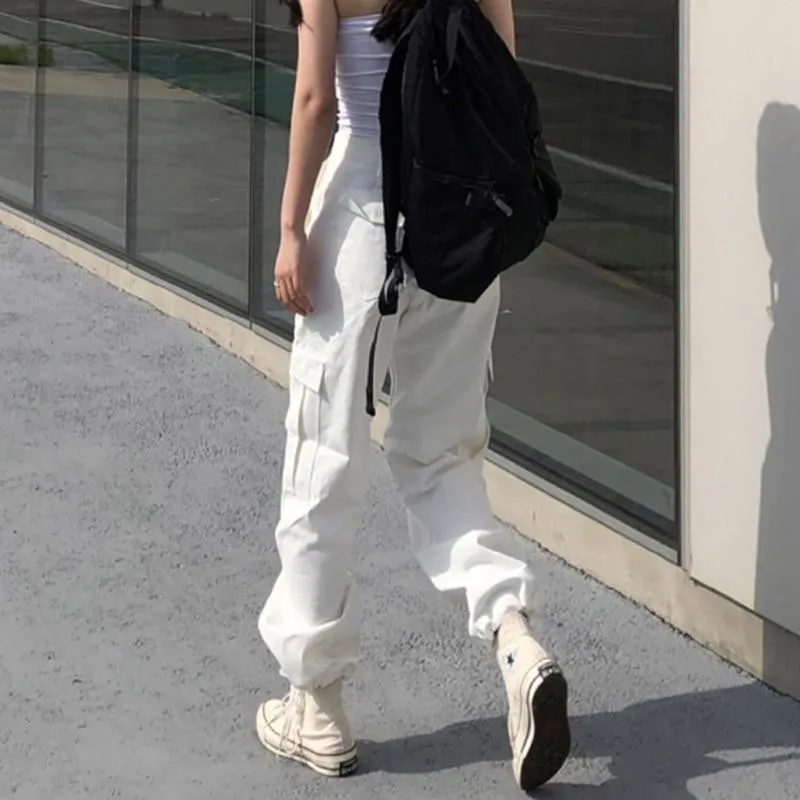 High Wasted Patchwork Cargo Pants