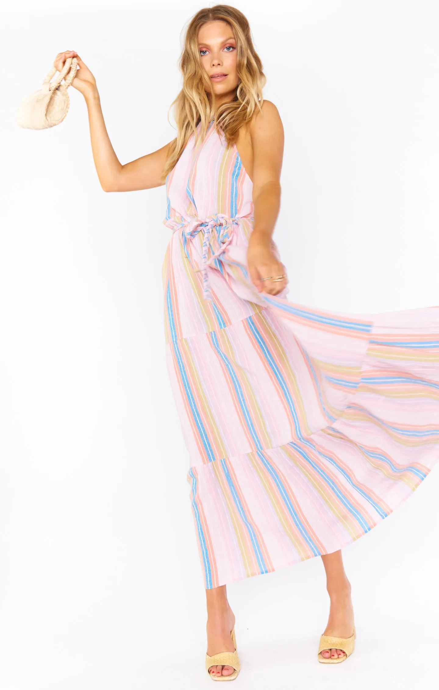 Isabella Maxi Dress ~ Paradise Stripe