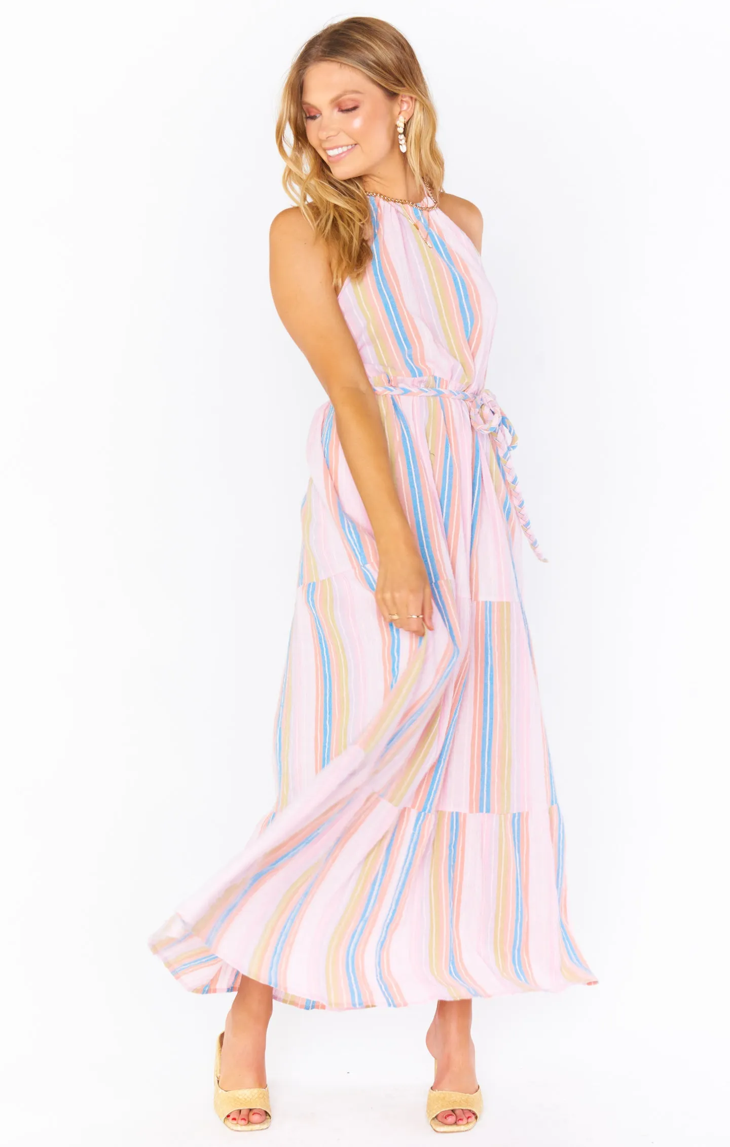 Isabella Maxi Dress ~ Paradise Stripe