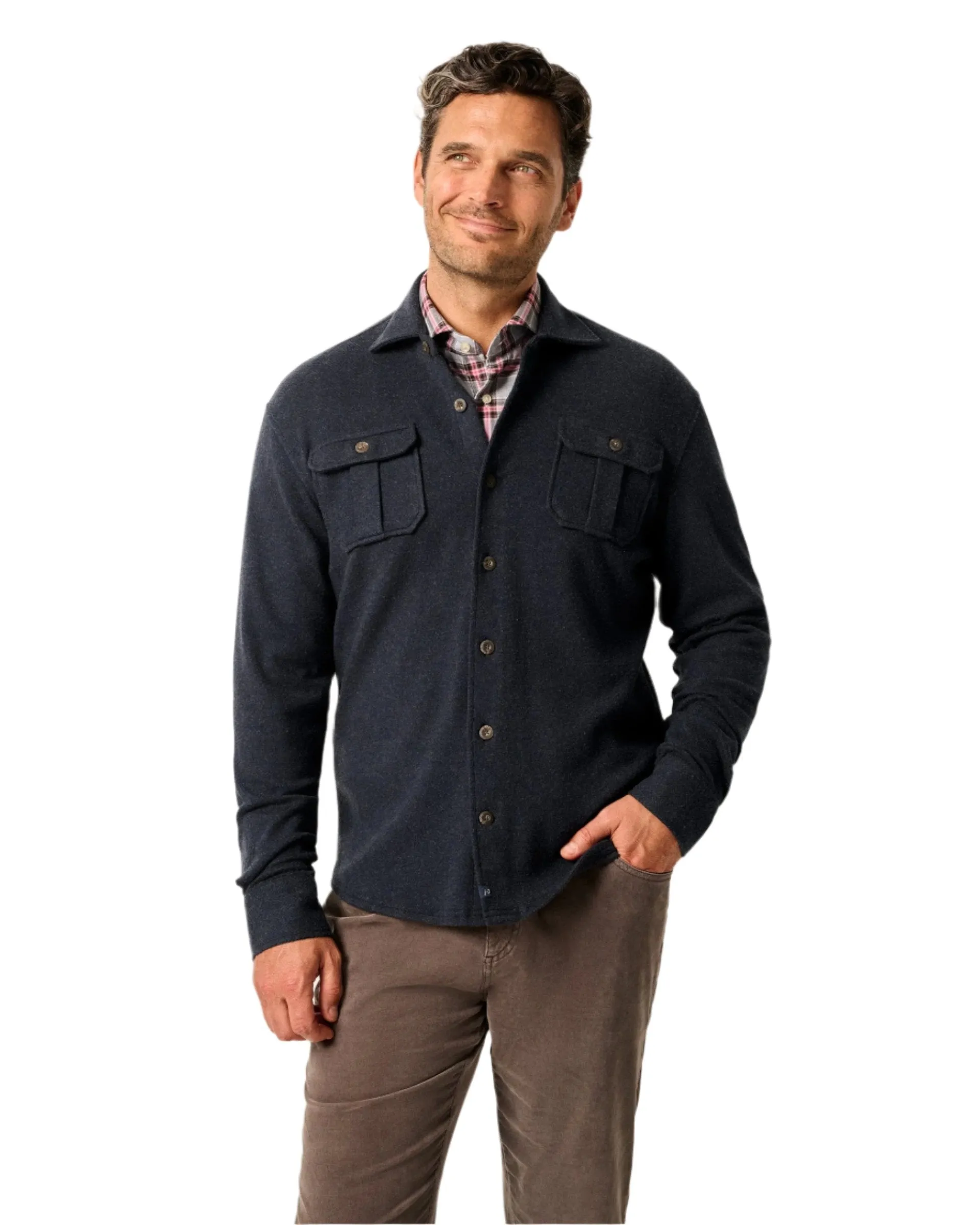 Johnnie-O Men's Briggs Button Up Shacket