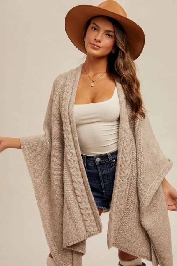 Katie Belted Poncho