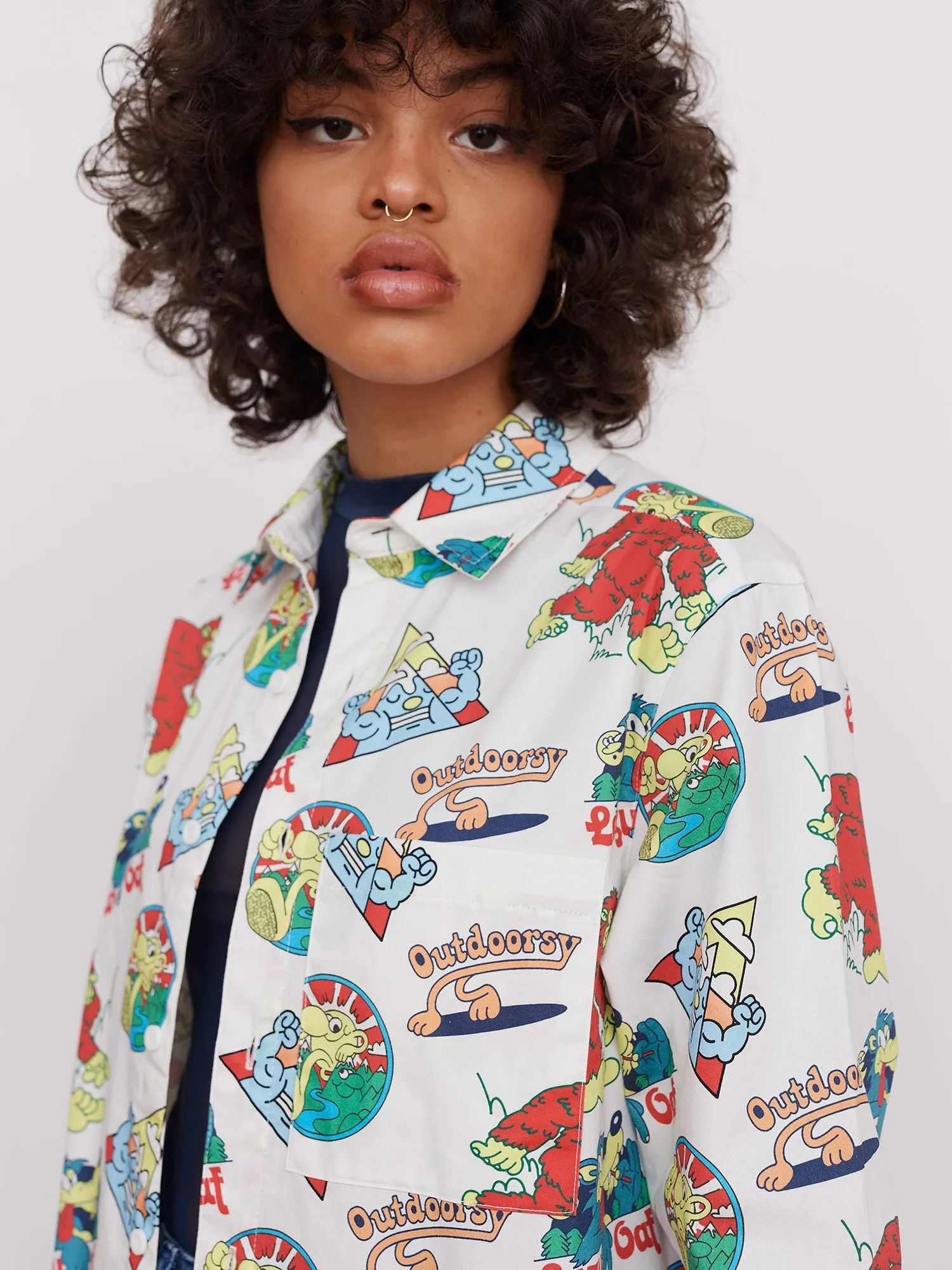 Lazy Oaf Mountain Peak Shacket