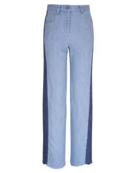 Light/Medium Indigo Puddle Pant