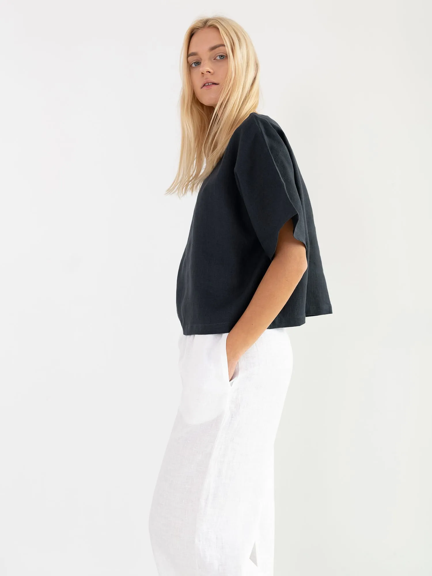 Linen Oversized Tee