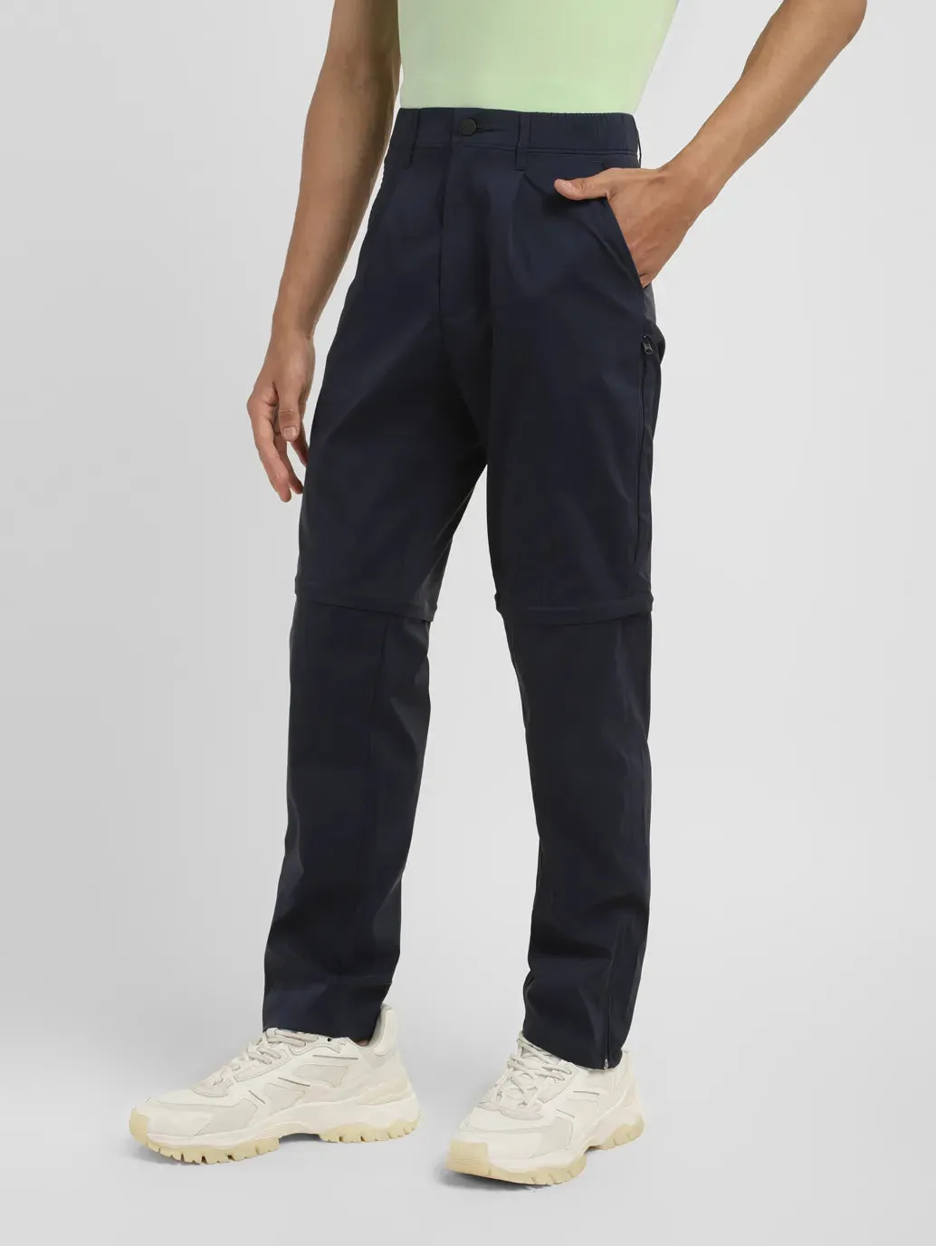 Men's Navy Regular Fit Cargo