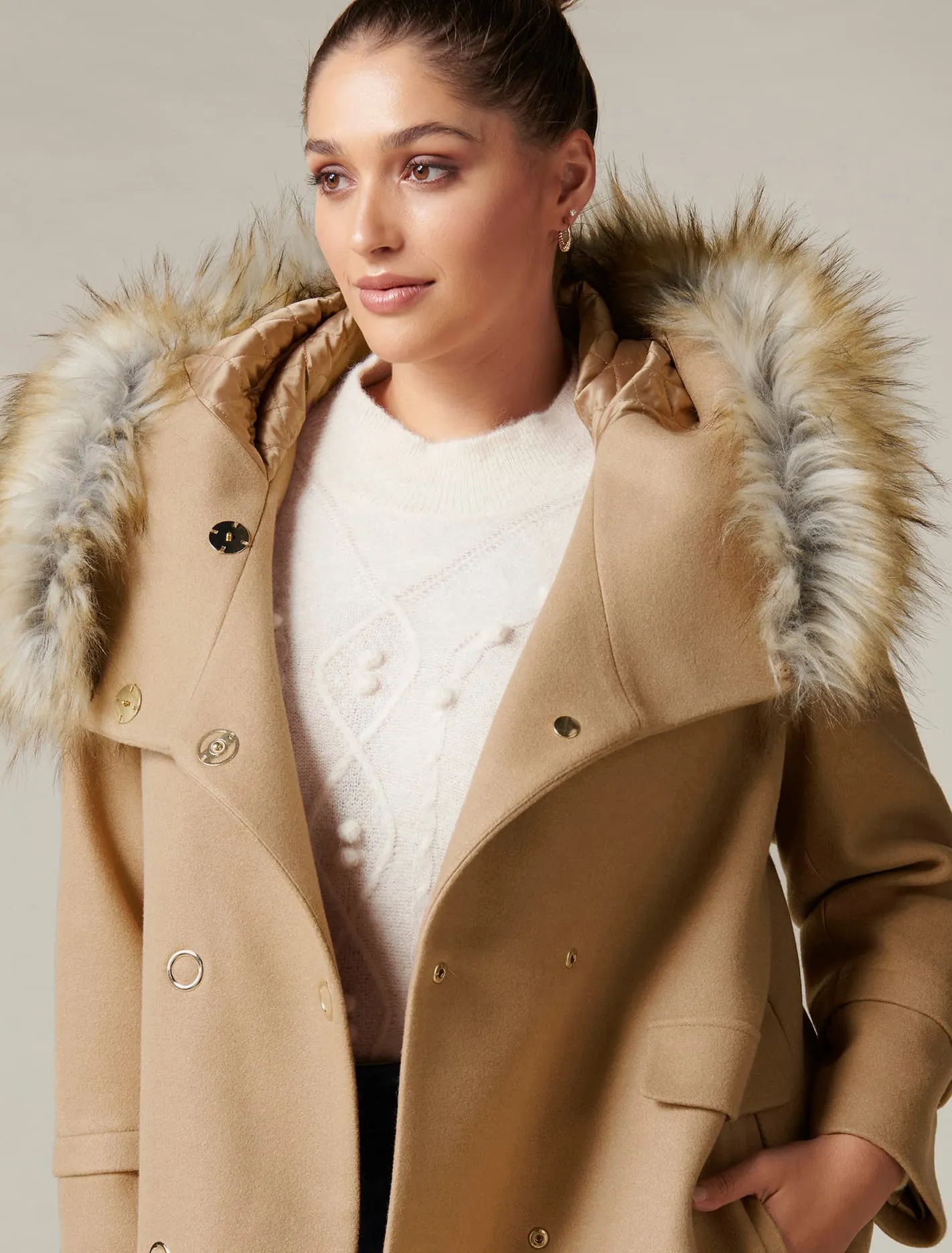 Mila Curve Duffle Coat