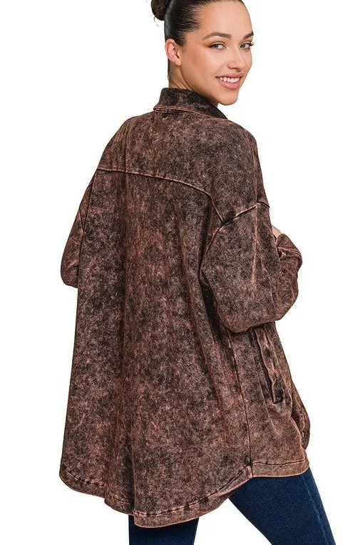 Mineral Washed Shacket