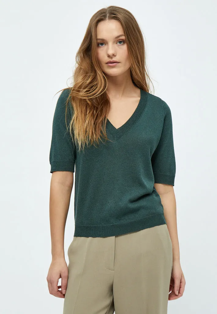 MSMilla Metallic T-Shirt - Jungle Green Met.