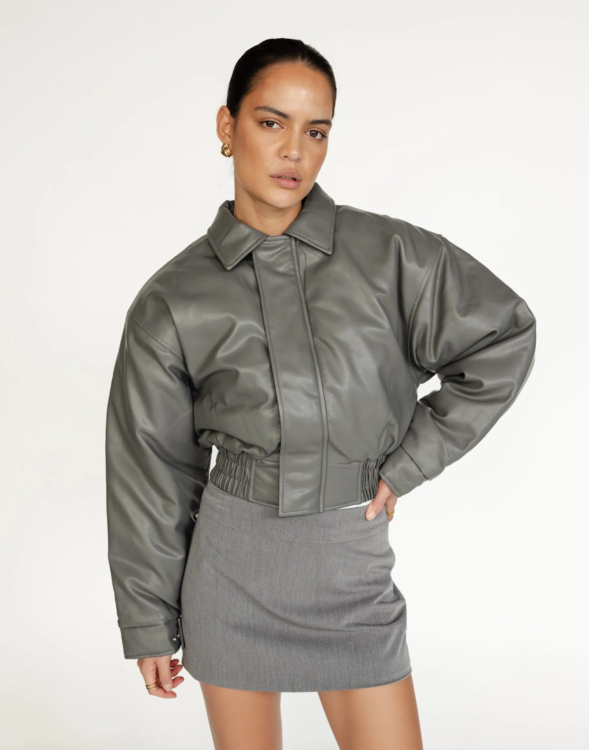 Paloma Bomber Jacket (Slate)