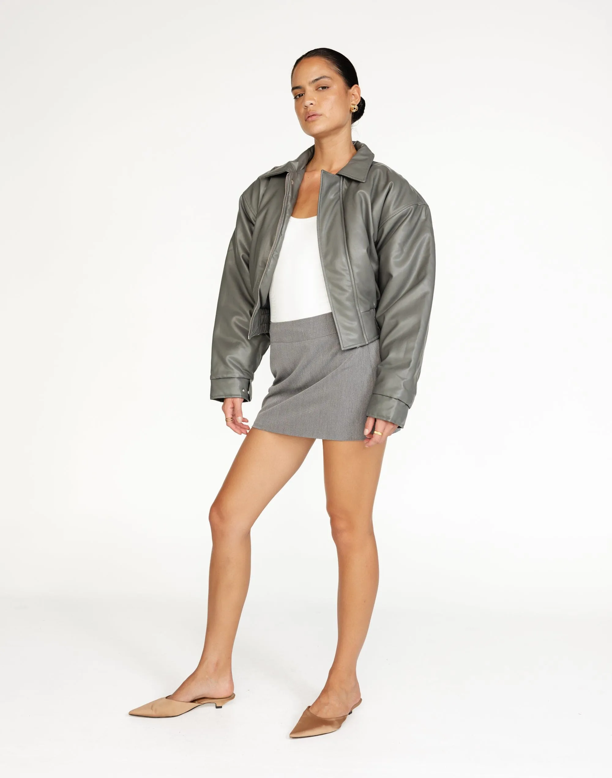 Paloma Bomber Jacket (Slate)