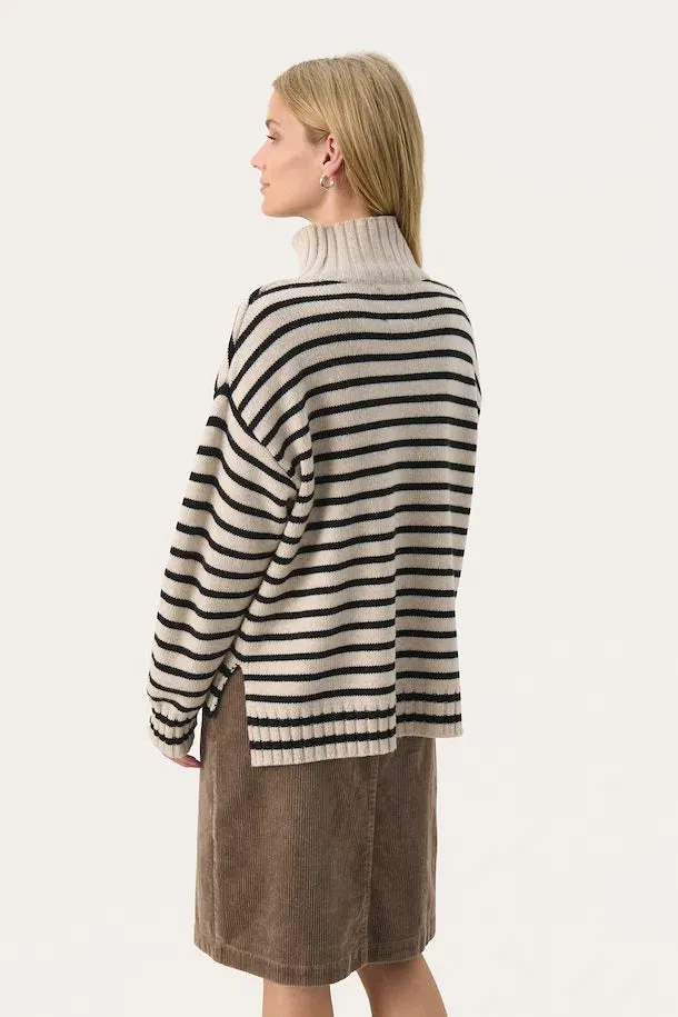 PART TWO LILYE PULLOVER FRENCH OAK STRIPE