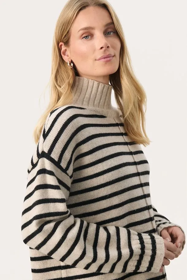 PART TWO LILYE PULLOVER FRENCH OAK STRIPE