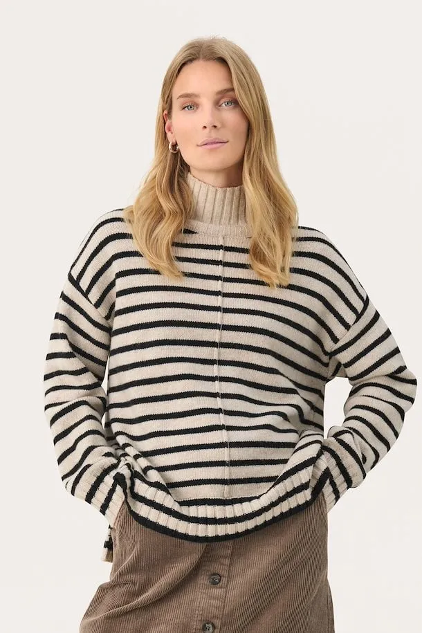 PART TWO LILYE PULLOVER FRENCH OAK STRIPE