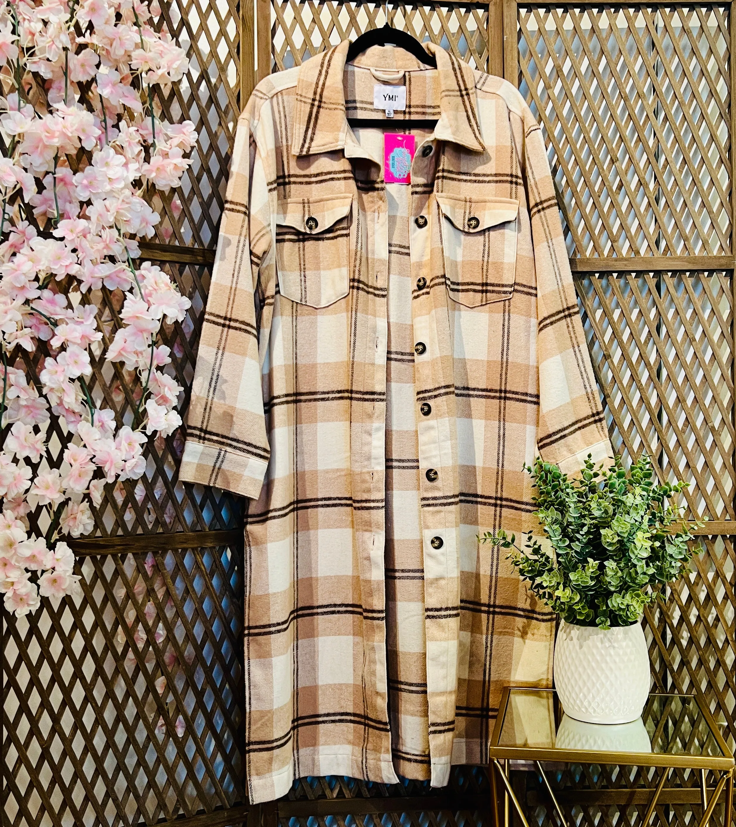 Plaid Shacket Duster