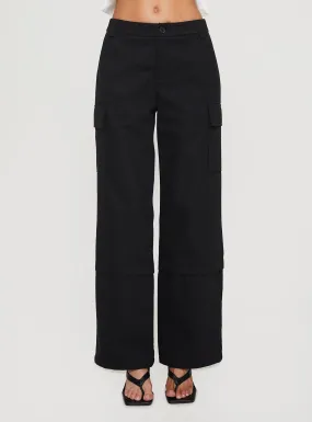 Raider Low Waist Cargo Pant Black