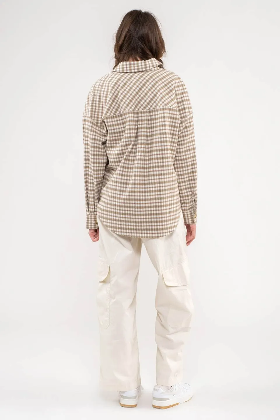 RELAXED CONTRAST PLAID SHACKET