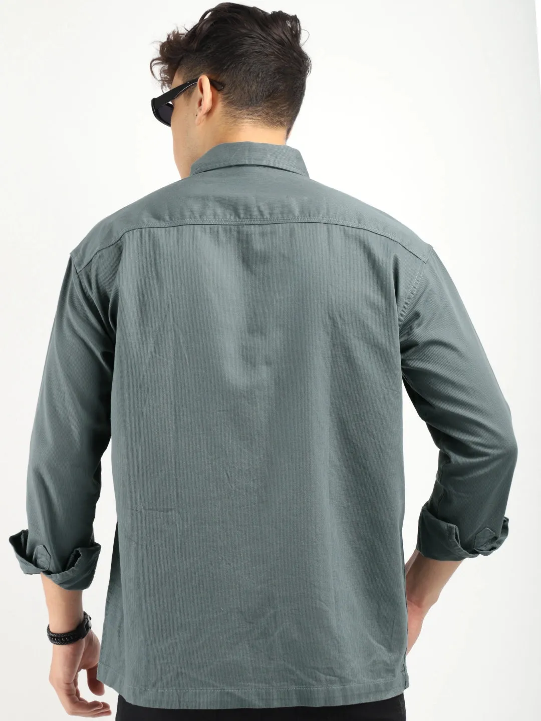 Rustic Regal Grey Full Sleeve Shirt