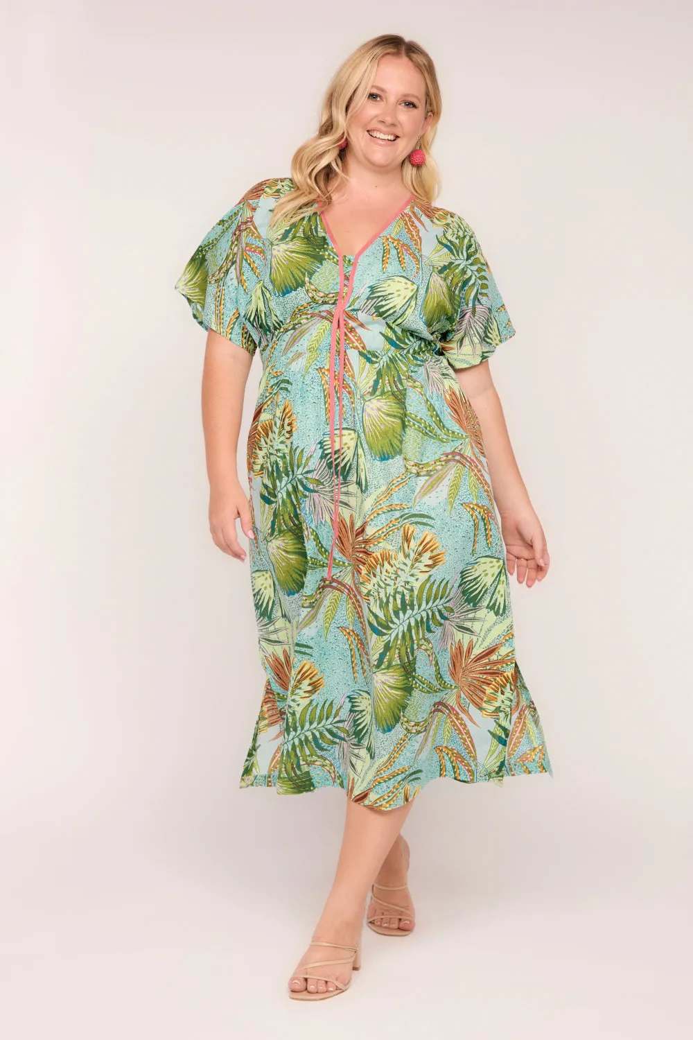 Selma Kimono Maxi Dress in Kokomo