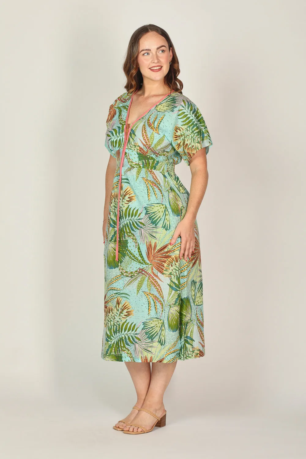 Selma Kimono Maxi Dress in Kokomo