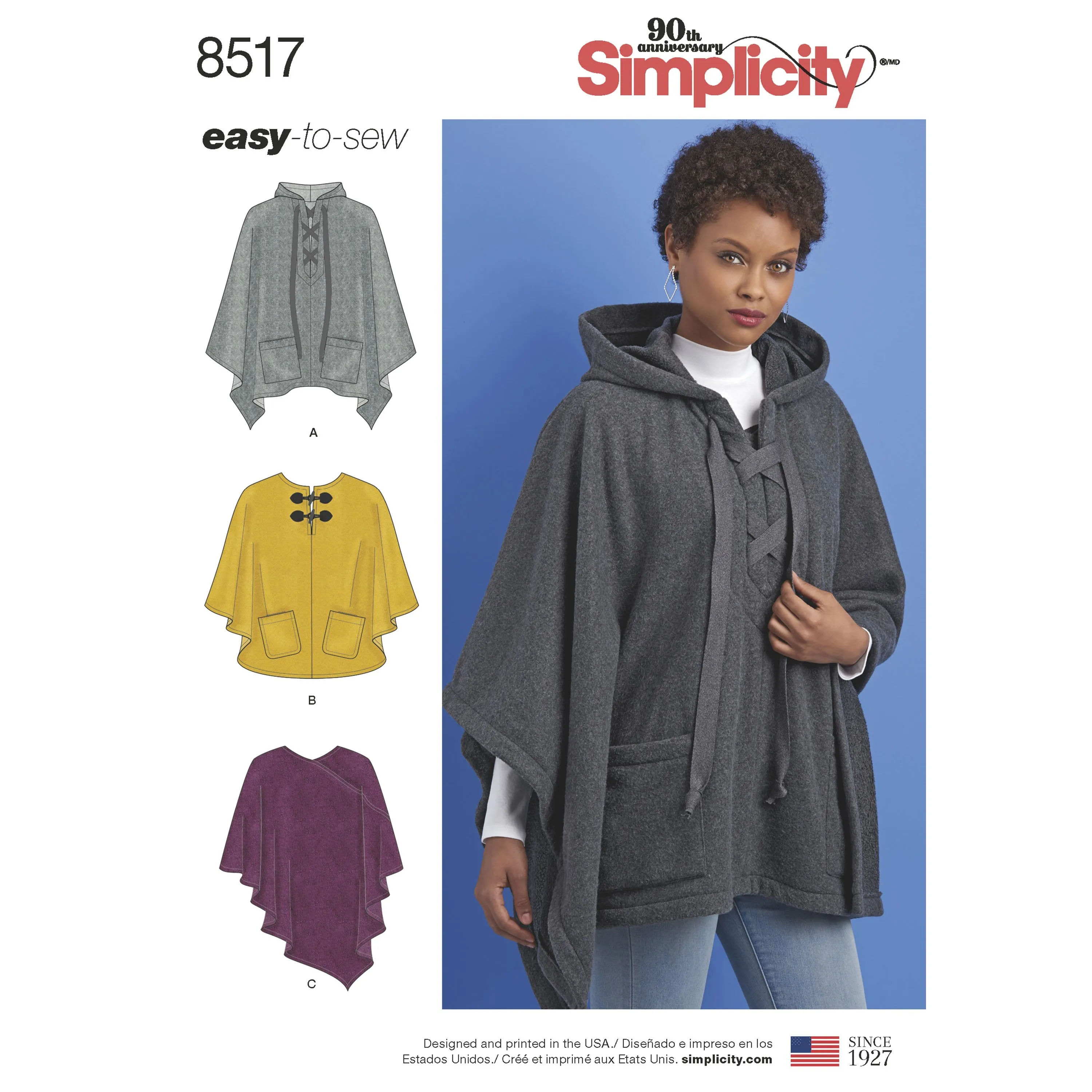 Simplicity Pattern 8517 misses set of ponchos