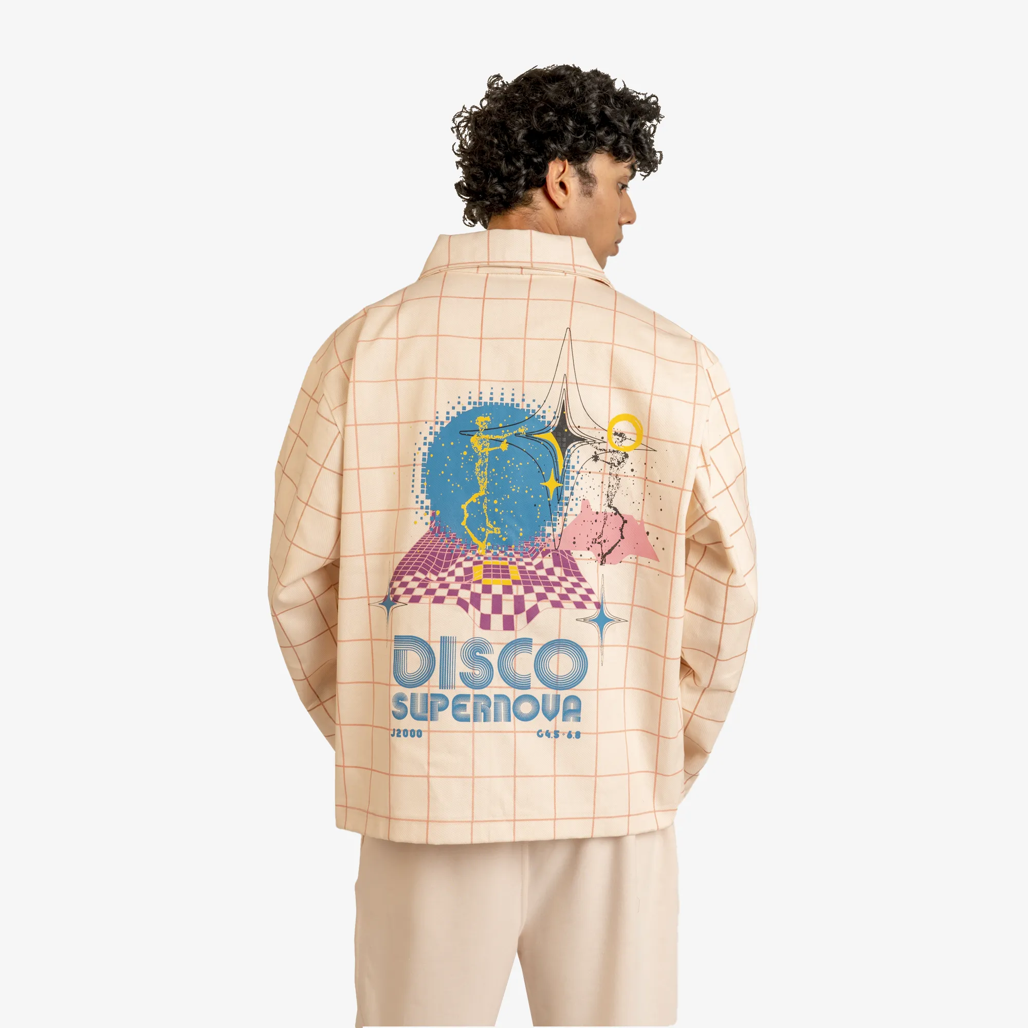 Superkicks | STARRY DISCO SHACKET  { PEACH